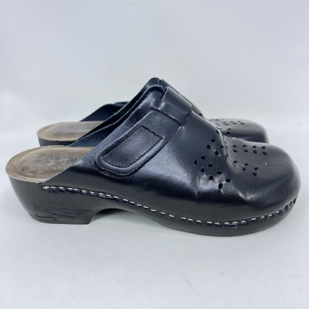 LEON Leather Slip On Mules Clogs Women’s Size 9.5 /EUR Size 40